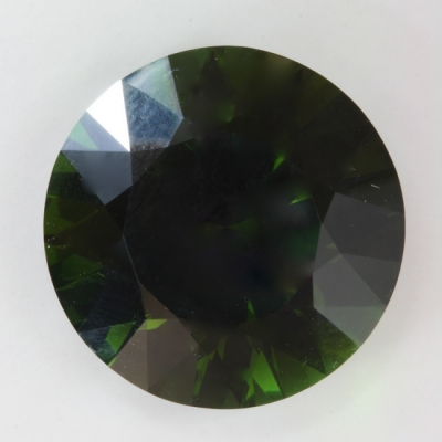brilliant dark green tourmaline gem clean