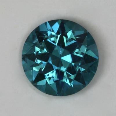 standard round brilliant blue medium clean tourmaline gem