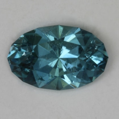 oval included blue tourmaline gem