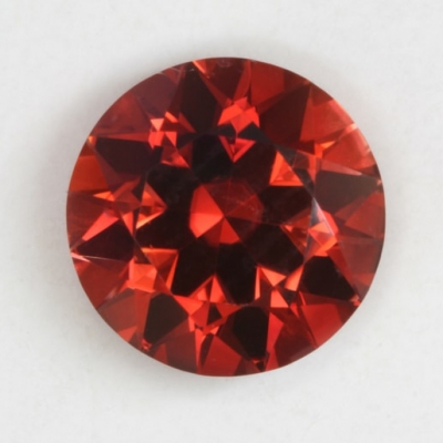 brilliant orange red clean tourmaline gem