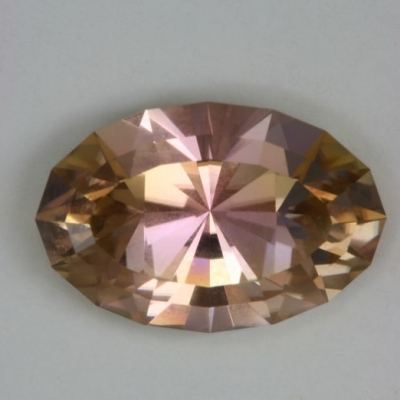 oval pink clean tourmaline gem