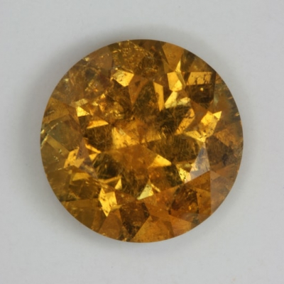 standarard round brillian gold yellow included tourmaline gem