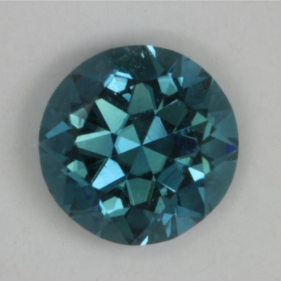standard round brilliant blue included tourmaline gem