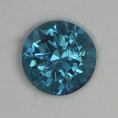 standard round brilliant medium blue included tourmaline gem